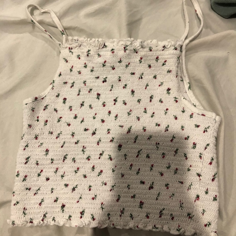 f21 flower tank top! size s